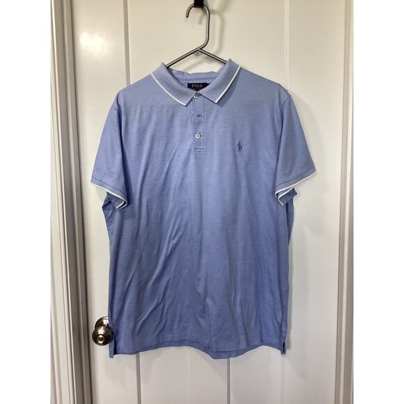 Polo Ralph Lauren Men's Embroidered Pony Custom Slim Fit Polo Shirt Blue Size XL - Picture 2 of 11